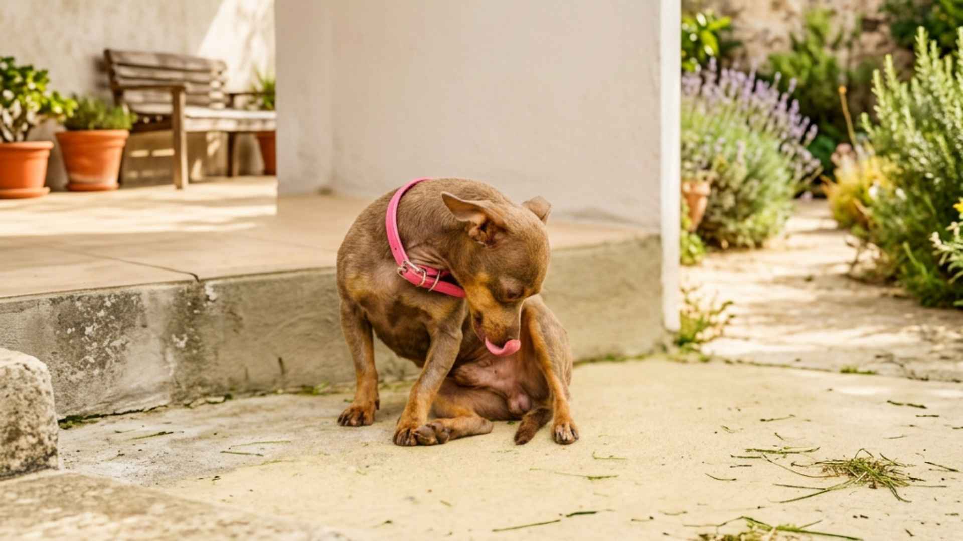 perro se lame mucho la zona genital
